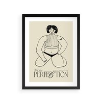 Plakat w ramie 30x40 - Refleksje Przejmujących Myśli - rysunek, plakat - rama czarna