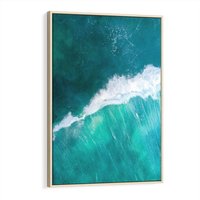 Obraz w ramie 50x70 - Siła i Spokój - morze, ocean - rama drewno