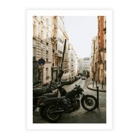 Plakat bez ramy 40x50 - Ducha Przygody - motor, uliczka