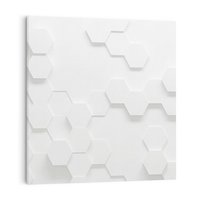 Obraz na płótnie 50x50 - Przestrzenne Zabawy - geometryczne, 3D