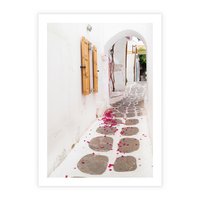 Plakat bez ramy 21x30 - Urok Południowej Uliczki - uliczka, południe