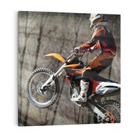 Obraz na płótnie 50x50 - Sportowy motocykl cross - motocykl, cross
