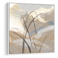 Obraz w ramie 80x80 - Nowoczesne Odbicia - akwarela, obraz - rama biała