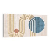 Obraz na płótnie 140x70 - Melodia ukrytych snów - retro grafika, styl mid-century
