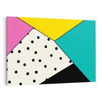 Obraz na płótnie 70x50 - Wesołe Geometryczne Kształty - geometryczne kształty, abstrakcja