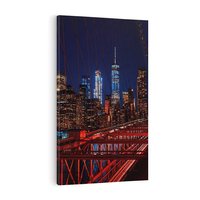 Obraz na płótnie 50x70 - Most w Nowym Jorku - Manhattan - most, Nowy Jork