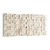 Obraz na płótnie 120x60 - Geometryczne 3D: Abstrakcyjna Harmonia - geometryczne, 3D