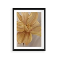 Plakat w ramie 50x70 - Kwiaty malowane olejem - eksplozja kolorów - kwiaty, malowane - rama czarna