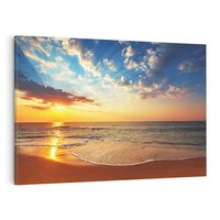 Obraz na płótnie 70x50 - Idylliczna plaża: Morze i ocean - plaża, morze