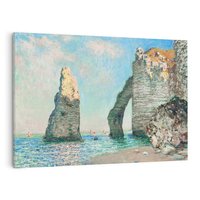 Obraz na płótnie 100x70 - Klify Étretat (1885), Claude Monet - Reprodukcja - reprodukcja, obraz na płótnie