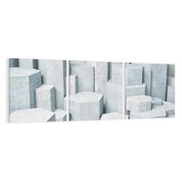 Obraz na płótnie 150x50 - Wymiarowe abstrakcje ożywiające przestrzeń - 3D, abstrakcja