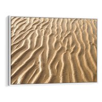 Obraz w ramie 70x50 - Piasek i Nieskończoność - pustynia, piasek - rama biała