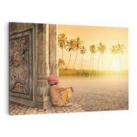 Obraz na płótnie 120x80 - Duch Indyjskiej Yogi - Indie, Azja