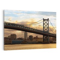 Obraz na płótnie 100x70 - Most w amerykańskim stylu - Philadelphia, most