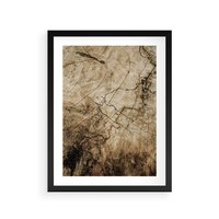 Plakat w ramie 40x50 - Słoje Natury - słoje drzewa, pieńdrzewa - rama czarna