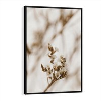 Obraz w ramie 50x70 - Kwiatowa suchość - kwiaty, susz - rama czarna