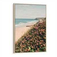 Obraz w ramie 80x120 - Perspektywa Klifu - fotografia, ocean - rama drewno