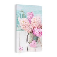 Obraz na płótnie 70x100 - Kwiatowa harmonia hiacyntów - kwiaty, hiacynty