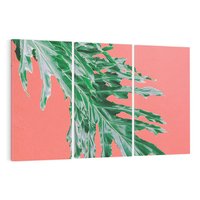 Obraz na płótnie 120x80 - Energetyczna Eksplozja Natury - liście, kolor