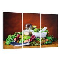 Obraz na płótnie 120x80 - Kulinarna przygoda - do kuchni, przyprawy