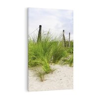 Obraz na płótnie 80x120 - Rajskie wydmy nad plażą - plaża, wydmy