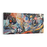 Obraz na płótnie 120x60 - Kolory Pasteli - abstrakcja, olej na płótnie