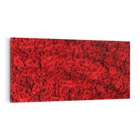 Obraz na płótnie 140x70 - Czerwona Pasja - czerwone, róże