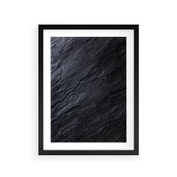 Plakat w ramie 30x40 - Kamienne tekstury w trójwymiarze - kamień, tekstura - rama czarna