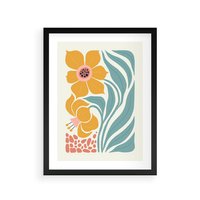 Plakat w ramie 40x50 - Pastelowa Piękność - nowoczesna sztuka, plakat - rama czarna