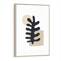 Obraz w ramie 50x70 - Opowieść Przenikających Energii - inspiracja mattise, abstrakcja - rama drewno