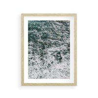 Plakat w ramie 40x50 - Sztormowa Przygoda - morze, ocean - rama drewno