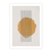 Plakat bez ramy 50x70 - Taniec Emocji - abstrakcyjne akwarelowe plamy, nieregularne kreski