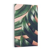 Obraz na płótnie 80x120 - Monstera Liście - monstera, liście