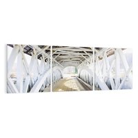 Obraz na płótnie 120x40 - Klimatyczny most w Ameryce - stary most, Ameryka