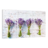 Obraz na płótnie 120x80 - Urok lawendowych pól - lawenda, kawiaty