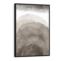 Obraz w ramie 70x100 - Przenikające Kształty - rozmyte cienie, abstrakcja - rama czarna