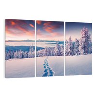 Obraz na płótnie 120x80 - Górska harmonia - zima, góry