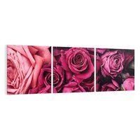 Obraz na płótnie 120x40 - Róże - piękno kwiatów - róże, kwiaty