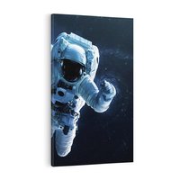 Obraz na płótnie 50x70 - kosmiczna podróż - kosmonauta, ziemia