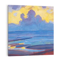 Obraz na płótnie 40x40 - "By the Sea" (1909), Piet Mondrian - Reprodukcja - reprodukcja, obraz na płótnie