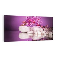 Obraz na płótnie 100x50 - Kwiatowy Relaks - orchidea, kwiat