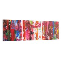 Obraz na płótnie 120x40 - Abstrakcja: wyraz emocji - abstrakcja