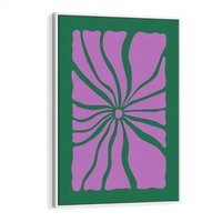 Obraz w ramie 70x100 - Bezczasowe Impresje - abstrakcyjny plakat, boho styl - rama biała