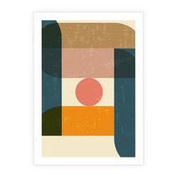 Plakat bez ramy 50x70 - Geometryczna Ekspresja - geometria, plakat