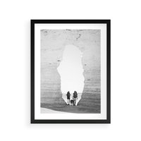 Plakat w ramie 30x40 - Podróżna Eksploracja - Echa Przygody - rama czarna