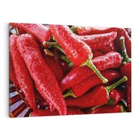 Obraz na płótnie 70x50 - Czerwone Papryczki - czerwone, papryczki