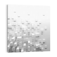 Obraz na płótnie 80x80 - Głębia abstrakcji - ściana, 3D