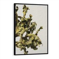 Obraz w ramie 70x100 - Odejście pory deszczowej - suche, trawy - rama czarna