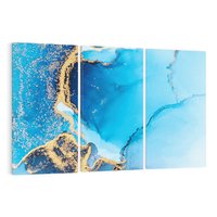 Obraz na płótnie 120x80 - Elegancja i Wyrafinowanie - marmur, złoto