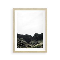 Plakat w ramie 40x50 - Górska Potęga - górski krajobraz, góry - rama drewno